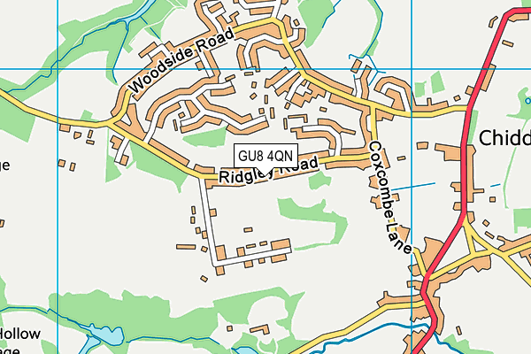 GU8 4QN map - OS VectorMap District (Ordnance Survey)