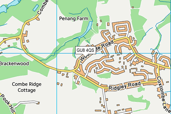 GU8 4QS map - OS VectorMap District (Ordnance Survey)