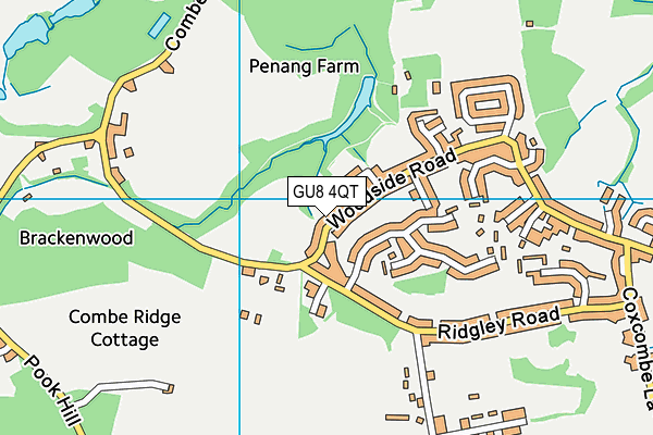 GU8 4QT map - OS VectorMap District (Ordnance Survey)