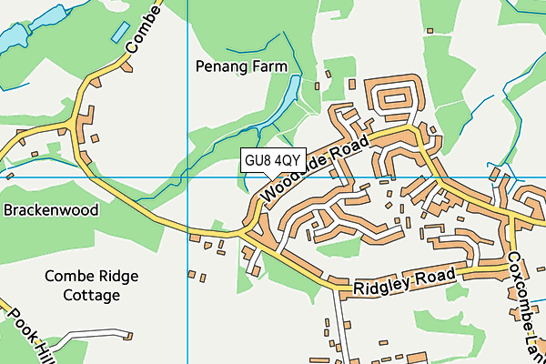 GU8 4QY map - OS VectorMap District (Ordnance Survey)