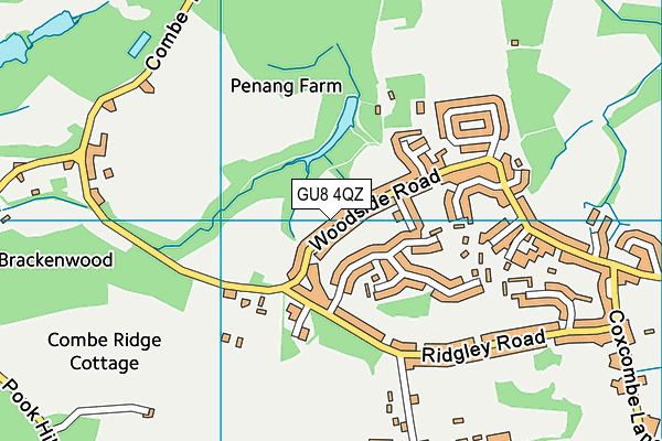 GU8 4QZ map - OS VectorMap District (Ordnance Survey)