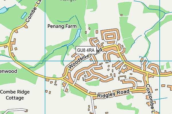 GU8 4RA map - OS VectorMap District (Ordnance Survey)