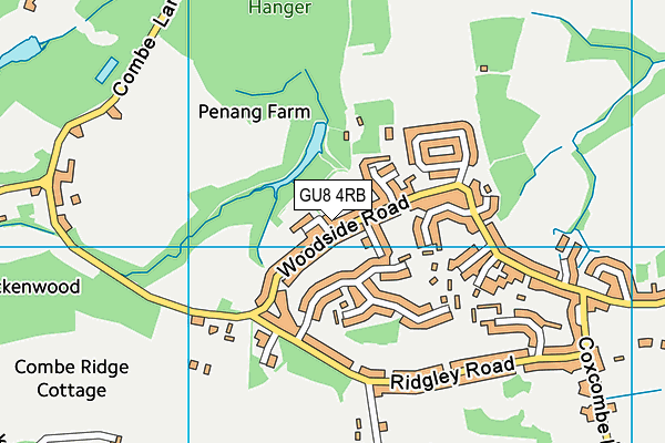 GU8 4RB map - OS VectorMap District (Ordnance Survey)
