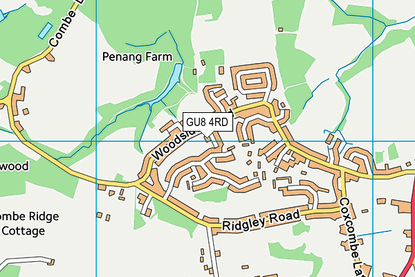 GU8 4RD map - OS VectorMap District (Ordnance Survey)