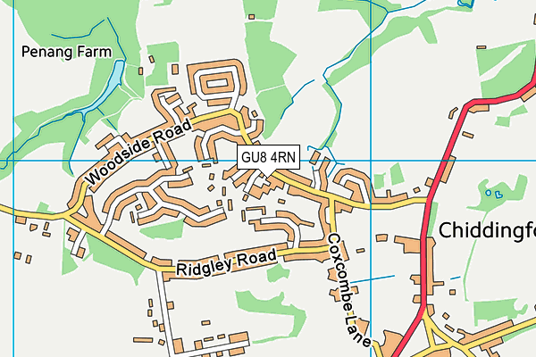 GU8 4RN map - OS VectorMap District (Ordnance Survey)
