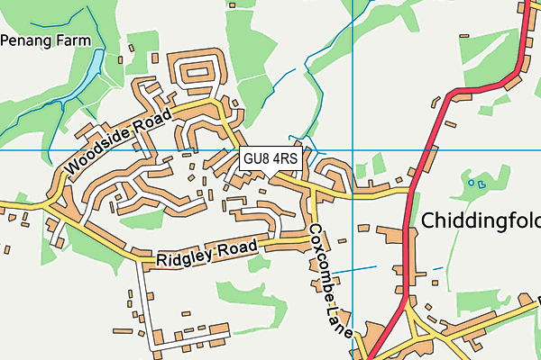 GU8 4RS map - OS VectorMap District (Ordnance Survey)