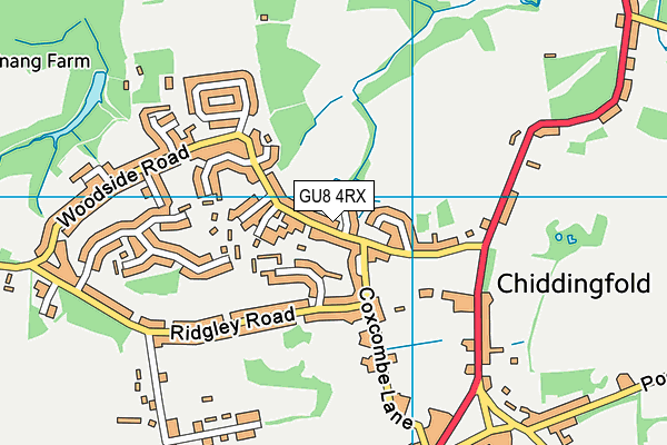 GU8 4RX map - OS VectorMap District (Ordnance Survey)