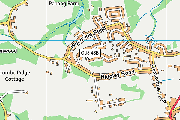 GU8 4SB map - OS VectorMap District (Ordnance Survey)