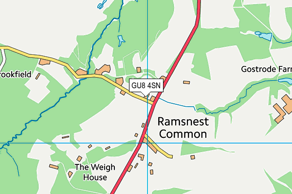 GU8 4SN map - OS VectorMap District (Ordnance Survey)