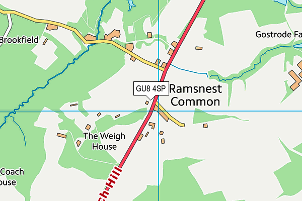 GU8 4SP map - OS VectorMap District (Ordnance Survey)