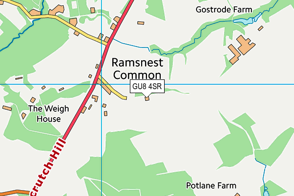 GU8 4SR map - OS VectorMap District (Ordnance Survey)