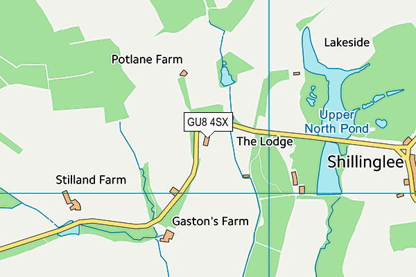 GU8 4SX map - OS VectorMap District (Ordnance Survey)