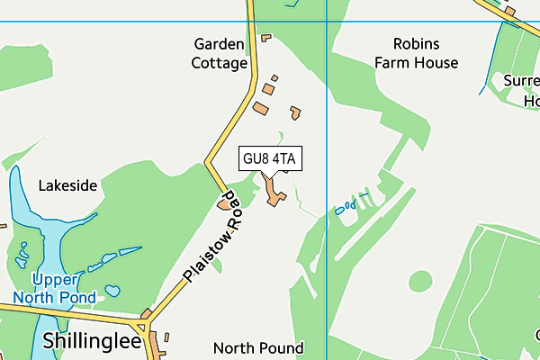 GU8 4TA map - OS VectorMap District (Ordnance Survey)