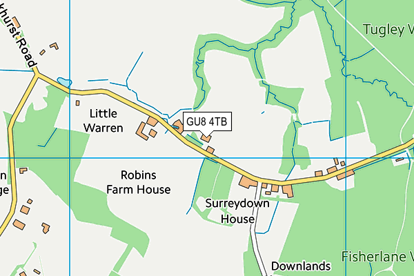 GU8 4TB map - OS VectorMap District (Ordnance Survey)