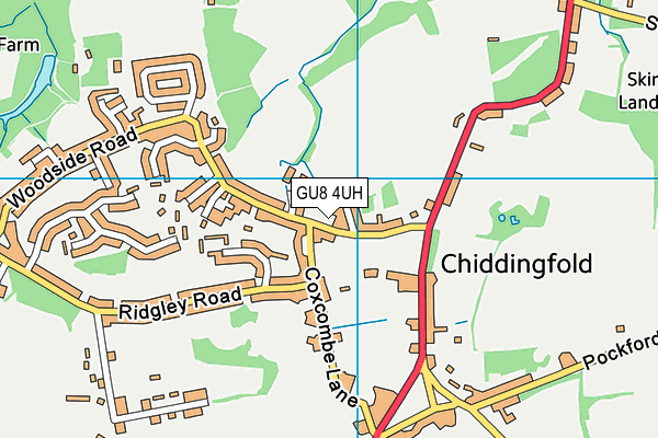 GU8 4UH map - OS VectorMap District (Ordnance Survey)