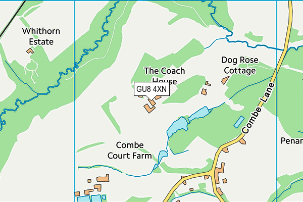 GU8 4XN map - OS VectorMap District (Ordnance Survey)