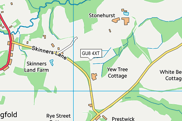 GU8 4XT map - OS VectorMap District (Ordnance Survey)