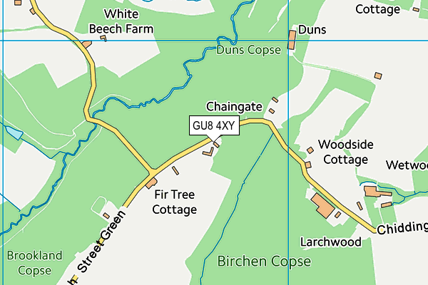 GU8 4XY map - OS VectorMap District (Ordnance Survey)