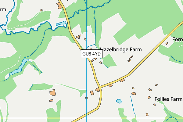 GU8 4YD map - OS VectorMap District (Ordnance Survey)