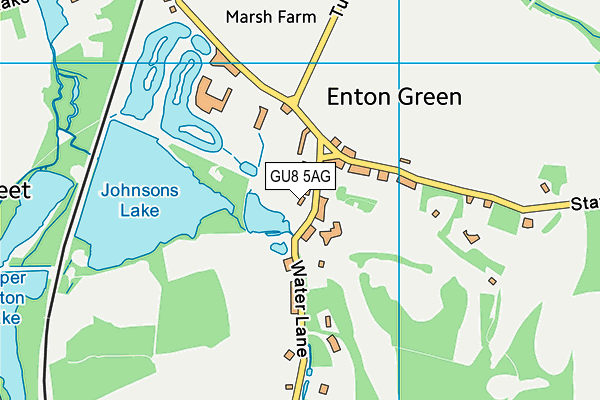 GU8 5AG map - OS VectorMap District (Ordnance Survey)