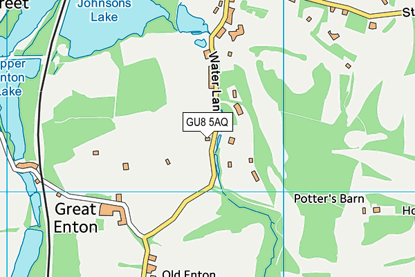 GU8 5AQ map - OS VectorMap District (Ordnance Survey)