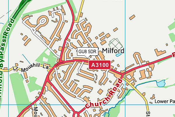 GU8 5DR map - OS VectorMap District (Ordnance Survey)