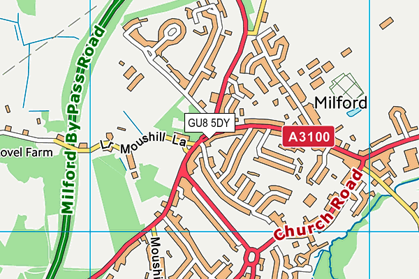 GU8 5DY map - OS VectorMap District (Ordnance Survey)