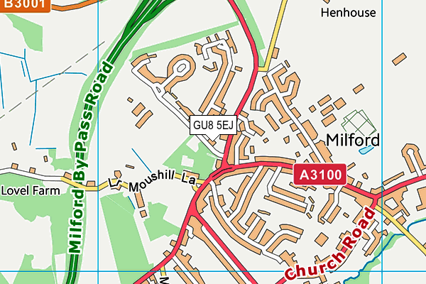 GU8 5EJ map - OS VectorMap District (Ordnance Survey)