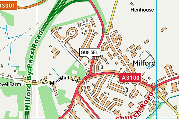 GU8 5EL map - OS VectorMap District (Ordnance Survey)