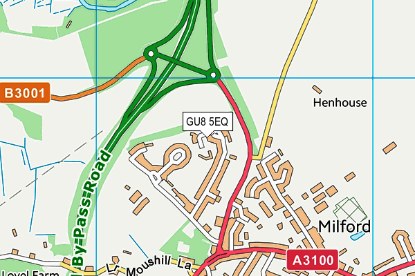 GU8 5EQ map - OS VectorMap District (Ordnance Survey)