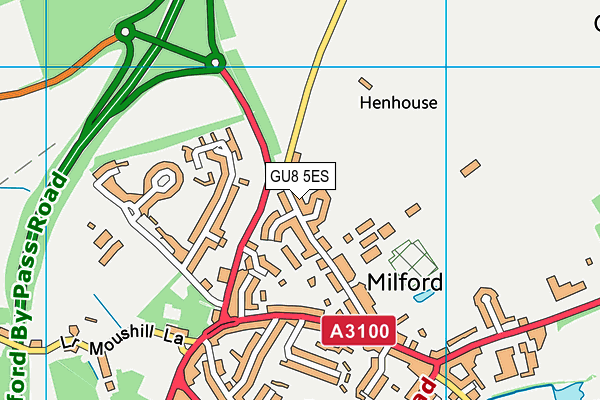 GU8 5ES map - OS VectorMap District (Ordnance Survey)