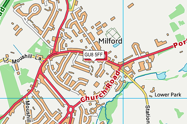 GU8 5FF map - OS VectorMap District (Ordnance Survey)