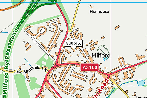 GU8 5HA map - OS VectorMap District (Ordnance Survey)