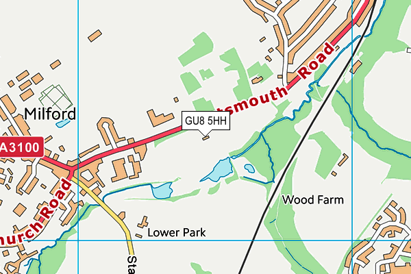 GU8 5HH map - OS VectorMap District (Ordnance Survey)