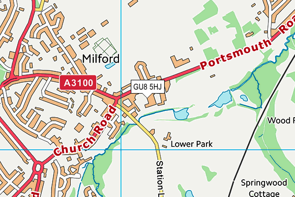 GU8 5HJ map - OS VectorMap District (Ordnance Survey)