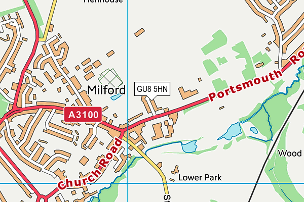 GU8 5HN map - OS VectorMap District (Ordnance Survey)