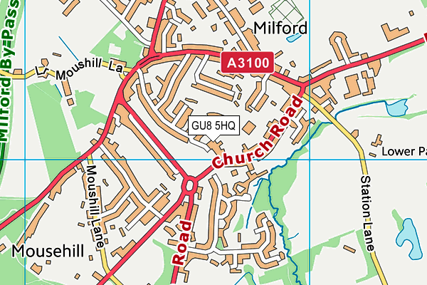 GU8 5HQ map - OS VectorMap District (Ordnance Survey)