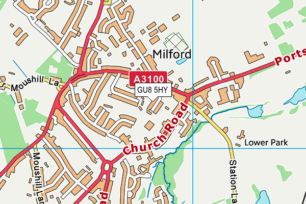 GU8 5HY map - OS VectorMap District (Ordnance Survey)