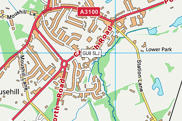 GU8 5LJ map - OS VectorMap District (Ordnance Survey)