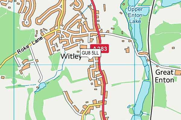 GU8 5LL map - OS VectorMap District (Ordnance Survey)