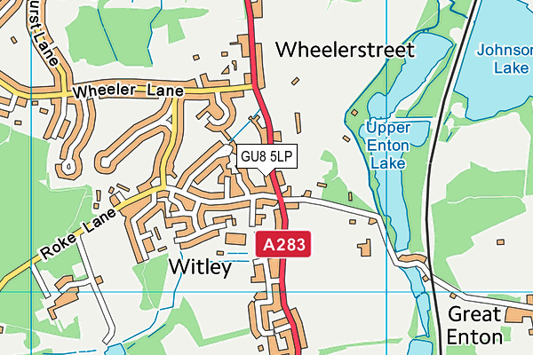 GU8 5LP map - OS VectorMap District (Ordnance Survey)