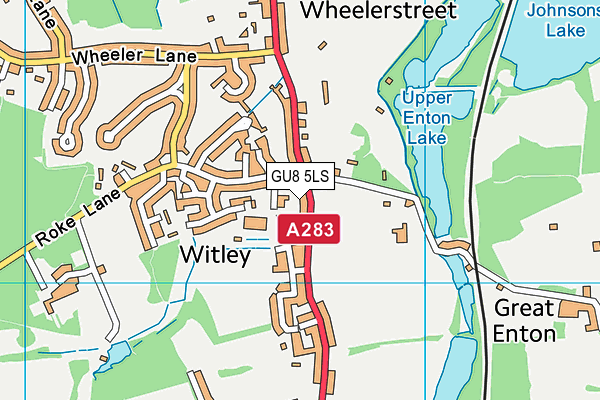 GU8 5LS map - OS VectorMap District (Ordnance Survey)