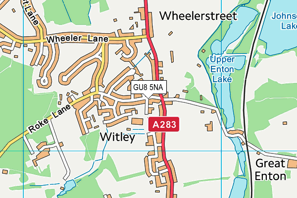 GU8 5NA map - OS VectorMap District (Ordnance Survey)