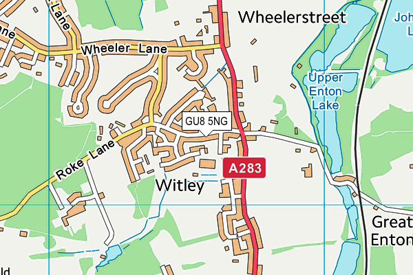 GU8 5NG map - OS VectorMap District (Ordnance Survey)