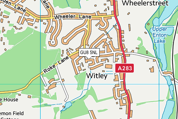 GU8 5NL map - OS VectorMap District (Ordnance Survey)