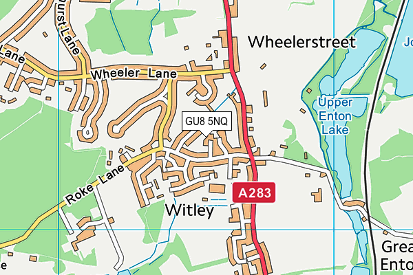 GU8 5NQ map - OS VectorMap District (Ordnance Survey)