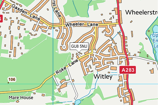 GU8 5NU map - OS VectorMap District (Ordnance Survey)