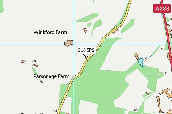 GU8 5PS map - OS VectorMap District (Ordnance Survey)