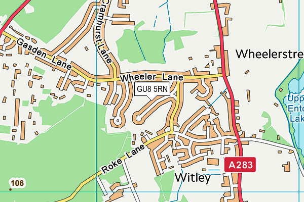 GU8 5RN map - OS VectorMap District (Ordnance Survey)