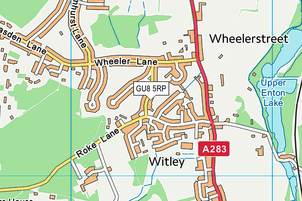 GU8 5RP map - OS VectorMap District (Ordnance Survey)